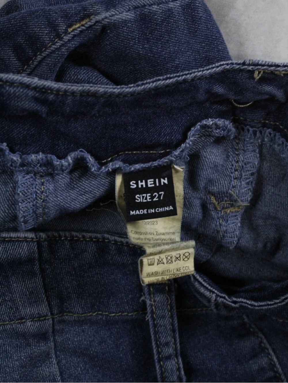 Women's Flare Jeans Front Seam Y2K Bell Bottom Denim Blue Size 27 / S